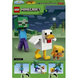 LEGO Minecraft 21582 Fantino di Polli, Giocattolo 3D con 3 Personaggi, Decorazione Cameretta, Regalo per Gamer e Bambini 9+