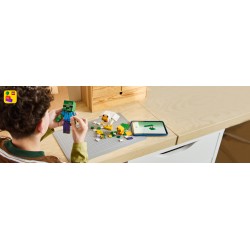 LEGO Minecraft 21582 Fantino di Polli, Giocattolo 3D con 3 Personaggi, Decorazione Cameretta, Regalo per Gamer e Bambini 9+