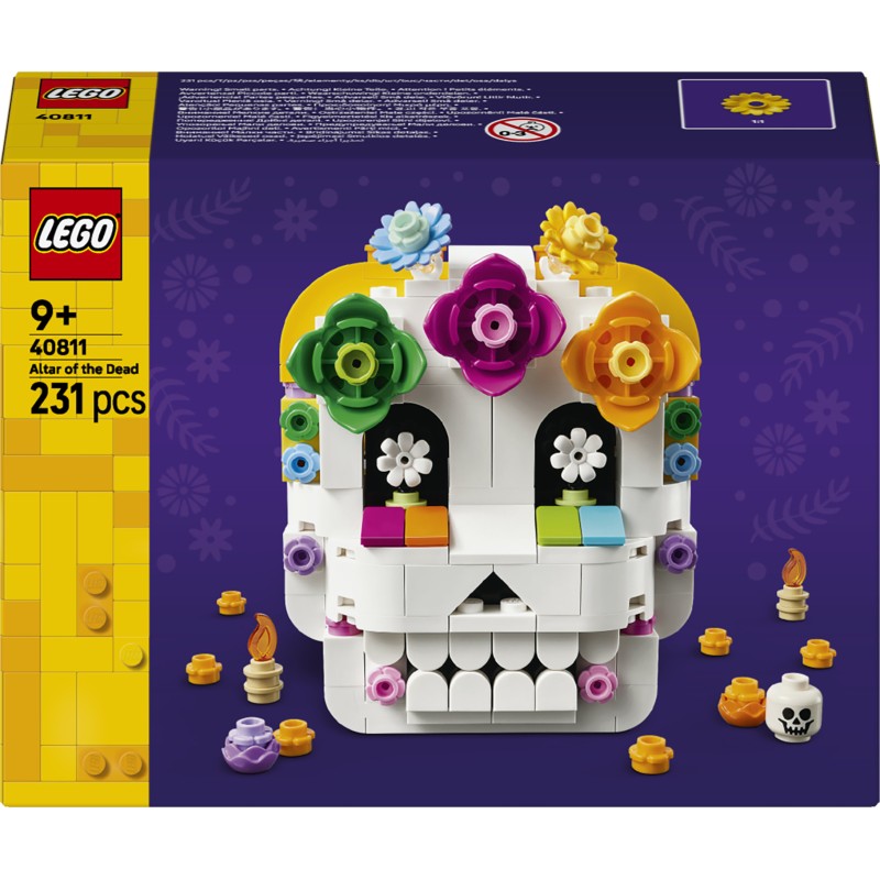 LEGO 40811 Altare dei Morti, Kit di Arti e Mestieri Fai da Te con Teschio Decorativo, Idea Regalo per Bambini da 9 Anni in su