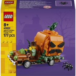 LEGO 40822 Furgone di Halloween Giocattolo, Kit Arti e Mestieri con Zucca e Minifigure del Contadino, Regalo per Bambini 8+