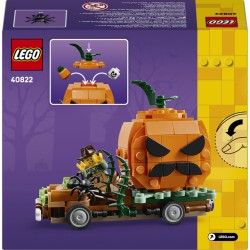 LEGO 40822 Furgone di Halloween Giocattolo, Kit Arti e Mestieri con Zucca e Minifigure del Contadino, Regalo per Bambini 8+