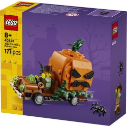 LEGO 40822 Furgone di Halloween Giocattolo, Kit Arti e Mestieri con Zucca e Minifigure del Contadino, Regalo per Bambini 8+