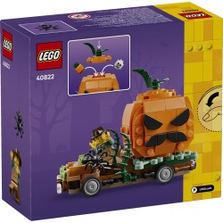 LEGO 40822 Furgone di Halloween Giocattolo, Kit Arti e Mestieri con Zucca e Minifigure del Contadino, Regalo per Bambini 8+