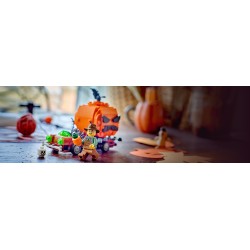 LEGO 40822 Furgone di Halloween Giocattolo, Kit Arti e Mestieri con Zucca e Minifigure del Contadino, Regalo per Bambini 8+