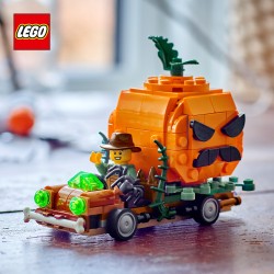 LEGO 40822 Furgone di Halloween Giocattolo, Kit Arti e Mestieri con Zucca e Minifigure del Contadino, Regalo per Bambini 8+