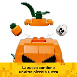 LEGO 40822 Furgone di Halloween Giocattolo, Kit Arti e Mestieri con Zucca e Minifigure del Contadino, Regalo per Bambini 8+