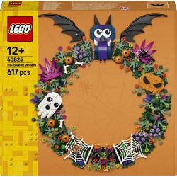 LEGO 40825 Ghirlanda di Halloween, Addobbo con Pipistrelli, Zucche, Fantasmi e Ragnatele, Regalo per Ragazze e Ragazzi da 12+