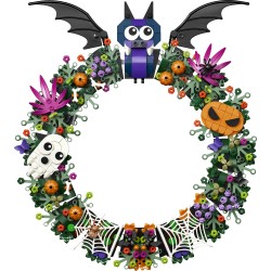 LEGO 40825 Ghirlanda di Halloween, Addobbo con Pipistrelli, Zucche, Fantasmi e Ragnatele, Regalo per Ragazze e Ragazzi da 12+