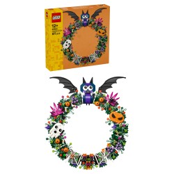 LEGO 40825 Ghirlanda di Halloween, Addobbo con Pipistrelli, Zucche, Fantasmi e Ragnatele, Regalo per Ragazze e Ragazzi da 12+