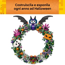 LEGO 40825 Ghirlanda di Halloween, Addobbo con Pipistrelli, Zucche, Fantasmi e Ragnatele, Regalo per Ragazze e Ragazzi da 12+