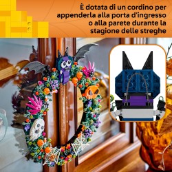 LEGO 40825 Ghirlanda di Halloween, Addobbo con Pipistrelli, Zucche, Fantasmi e Ragnatele, Regalo per Ragazze e Ragazzi da 12+