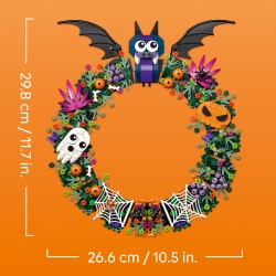 LEGO 40825 Ghirlanda di Halloween, Addobbo con Pipistrelli, Zucche, Fantasmi e Ragnatele, Regalo per Ragazze e Ragazzi da 12+