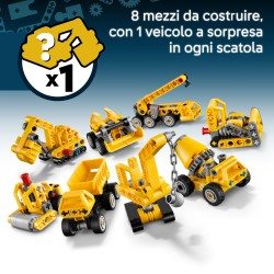 LEGO Technic 42233 Macchine Potenti, Scatole a Sorpresa con 1 di 8 Giocattoli Casuali da Collezione, Regali per Bambini da 7+