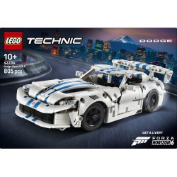LEGO Technic 42234 Auto Sportiva Dodge Viper GTS-R, Macchina Giocattolo con Motore V10, Sterzo e Differenziale, Regalo da 10+