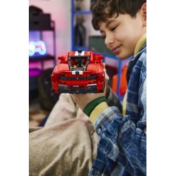 LEGO Technic 42235 Auto Ferrari 488 PISTA, Macchina Giocattolo con Motore V8, Sterzo e Differenziale, Regalo per Bambini 9+