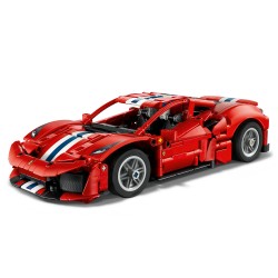 LEGO Technic 42235 Auto Ferrari 488 PISTA, Macchina Giocattolo con Motore V8, Sterzo e Differenziale, Regalo per Bambini 9+