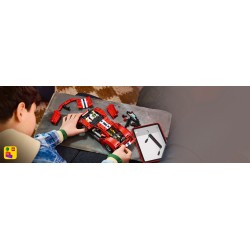 LEGO Technic 42235 Auto Ferrari 488 PISTA, Macchina Giocattolo con Motore V8, Sterzo e Differenziale, Regalo per Bambini 9+