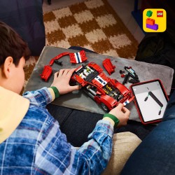 LEGO Technic 42235 Auto Ferrari 488 PISTA, Macchina Giocattolo con Motore V8, Sterzo e Differenziale, Regalo per Bambini 9+