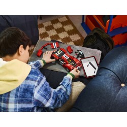 LEGO Technic 42235 Auto Ferrari 488 PISTA, Macchina Giocattolo con Motore V8, Sterzo e Differenziale, Regalo per Bambini 9+