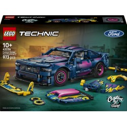 LEGO Technic 42236 Auto Ford Mustang GT Custom Garage GT, Giocattolo con Motore V8, Sterzo HOG, Parti Intercambiabili, da 10+