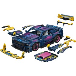 LEGO Technic 42236 Auto Ford Mustang GT Custom Garage GT, Giocattolo con Motore V8, Sterzo HOG, Parti Intercambiabili, da 10+
