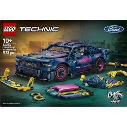 LEGO Technic 42236 Auto Ford Mustang GT Custom Garage GT, Giocattolo con Motore V8, Sterzo HOG, Parti Intercambiabili, da 10+