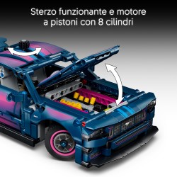 LEGO Technic 42236 Auto Ford Mustang GT Custom Garage GT, Giocattolo con Motore V8, Sterzo HOG, Parti Intercambiabili, da 10+