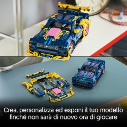 LEGO Technic 42236 Auto Ford Mustang GT Custom Garage GT, Giocattolo con Motore V8, Sterzo HOG, Parti Intercambiabili, da 10+