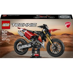LEGO Technic 42238 Moto Ducati Desmo450 MX Factory, Kit di Modellismo con Moto Giocattolo da Collezione, Regalo Bambini 10+