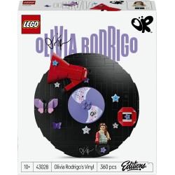 LEGO Editions 43028 Vinile di Olivia Rodrigo, Giocattolo con Modello di Disco, Minifigure e Accessori, Regalo Creativo da 10+