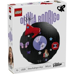 LEGO Editions 43028 Vinile di Olivia Rodrigo, Giocattolo con Modello di Disco, Minifigure e Accessori, Regalo Creativo da 10+