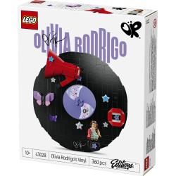 LEGO Editions 43028 Vinile di Olivia Rodrigo, Giocattolo con Modello di Disco, Minifigure e Accessori, Regalo Creativo da 10+