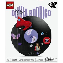 LEGO Editions 43028 Vinile di Olivia Rodrigo, Giocattolo con Modello di Disco, Minifigure e Accessori, Regalo Creativo da 10+