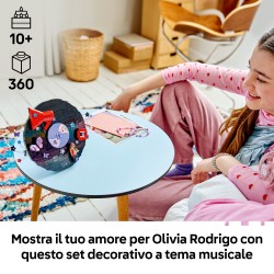 LEGO Editions 43028 Vinile di Olivia Rodrigo, Giocattolo con Modello di Disco, Minifigure e Accessori, Regalo Creativo da 10+