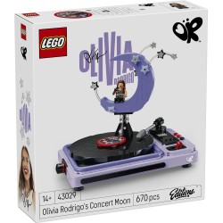 LEGO Editions 43029 La Mezzaluna del Concerto di Olivia Rodrigo, Kit con Giradischi, Vinile e Minifigure, Regalo da 14+ Anni