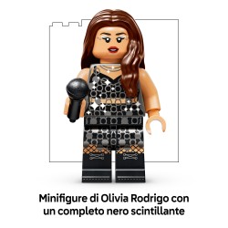 LEGO Editions 43029 La Mezzaluna del Concerto di Olivia Rodrigo, Kit con Giradischi, Vinile e Minifigure, Regalo da 14+ Anni