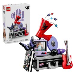 LEGO Editions 43030 La Valigetta Segreta di Olivia Rodrigo, Valigia Giocattolo con Microfono, Disco, Megafono, TV, Regalo 10+