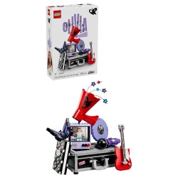 LEGO Editions 43030 La Valigetta Segreta di Olivia Rodrigo, Valigia Giocattolo con Microfono, Disco, Megafono, TV, Regalo 10+