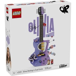 LEGO Editions 43031 La Chitarra Bicolore di Olivia Rodrigo, Kit Modellismo 3D con 2 Minifigure, Stelle e Farfalle, Regalo 14+