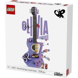 LEGO Editions 43031 La Chitarra Bicolore di Olivia Rodrigo, Kit Modellismo 3D con 2 Minifigure, Stelle e Farfalle, Regalo 14+