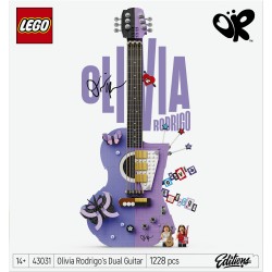 LEGO Editions 43031 La Chitarra Bicolore di Olivia Rodrigo, Kit Modellismo 3D con 2 Minifigure, Stelle e Farfalle, Regalo 14+