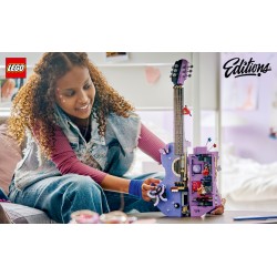 LEGO Editions 43031 La Chitarra Bicolore di Olivia Rodrigo, Kit Modellismo 3D con 2 Minifigure, Stelle e Farfalle, Regalo 14+