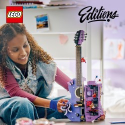 LEGO Editions 43031 La Chitarra Bicolore di Olivia Rodrigo, Kit Modellismo 3D con 2 Minifigure, Stelle e Farfalle, Regalo 14+