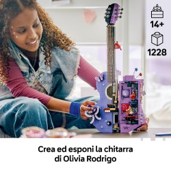LEGO Editions 43031 La Chitarra Bicolore di Olivia Rodrigo, Kit Modellismo 3D con 2 Minifigure, Stelle e Farfalle, Regalo 14+