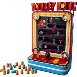 LEGO Super Mario 72051 Donkey Kong Arcade, Kit Modellismo per Adulti con Joystick e Barili, Idea Regalo da Collezione per Fan