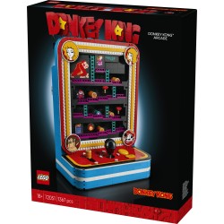 LEGO Super Mario 72051 Donkey Kong Arcade, Kit Modellismo per Adulti con Joystick e Barili, Idea Regalo da Collezione per Fan