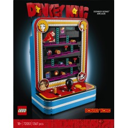 LEGO Super Mario 72051 Donkey Kong Arcade, Kit Modellismo per Adulti con Joystick e Barili, Idea Regalo da Collezione per Fan