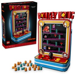 LEGO Super Mario 72051 Donkey Kong Arcade, Kit Modellismo per Adulti con Joystick e Barili, Idea Regalo da Collezione per Fan