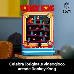 LEGO Super Mario 72051 Donkey Kong Arcade, Kit Modellismo per Adulti con Joystick e Barili, Idea Regalo da Collezione per Fan