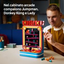 LEGO Super Mario 72051 Donkey Kong Arcade, Kit Modellismo per Adulti con Joystick e Barili, Idea Regalo da Collezione per Fan